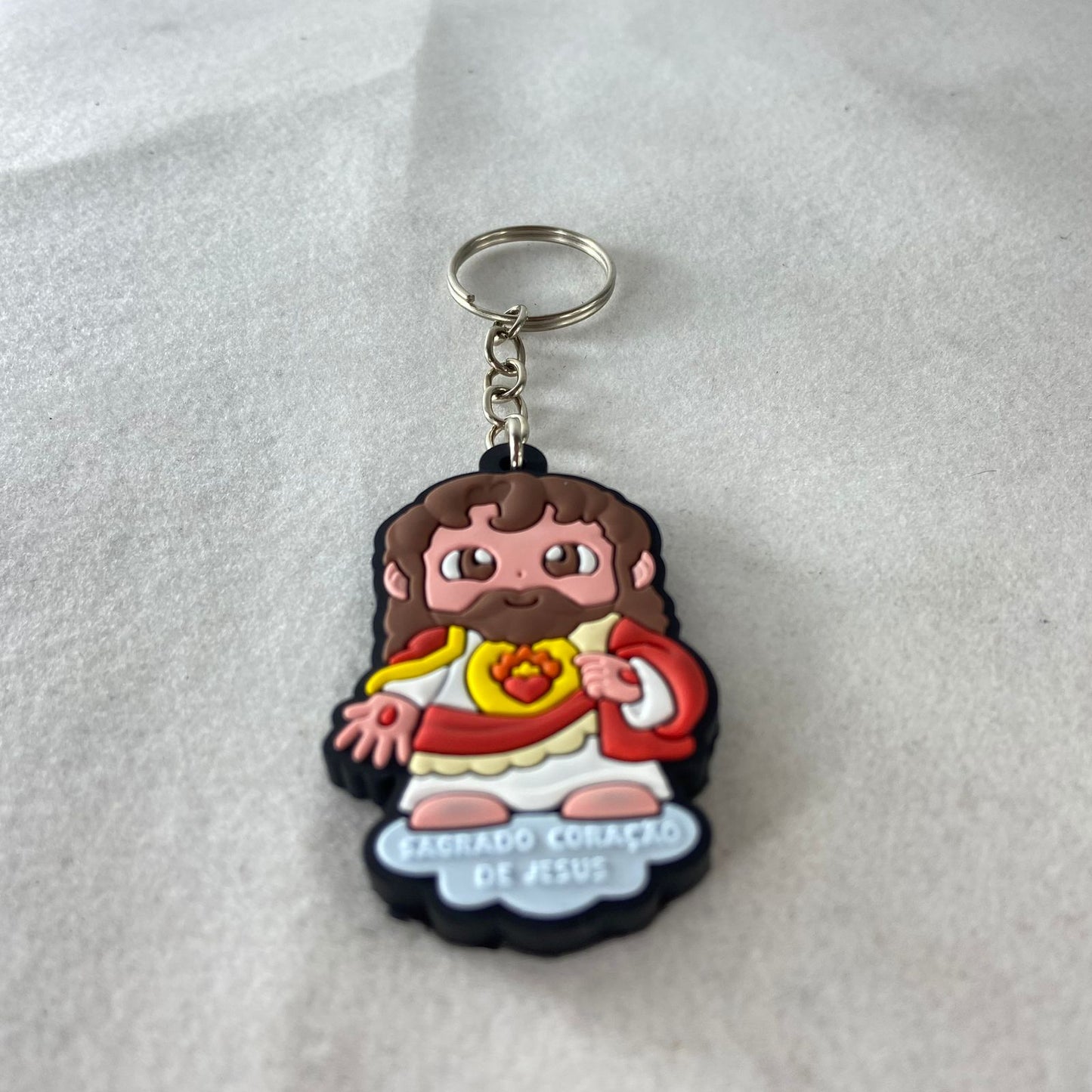 CHAVEIRO EMBORRACHADO SAGRADO CORAÇÃO DE JESUS MOD2 (12 UNIDADES)