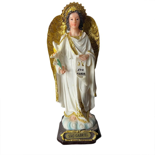 IMAGEM DE RESINA IMPORTADA SÃO GABRIEL 15CM (1 UNIDADE)