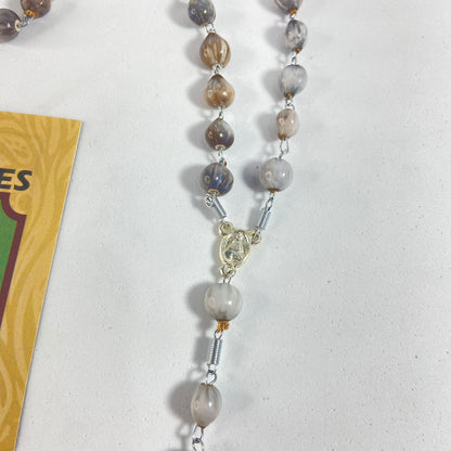 TERÇO SEMENTE CONTA DE LÁGRIMAS DE NOSSA SENHORA (1 UNIDADE)