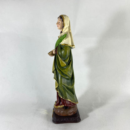 IMAGEM DE RESINA IMPORTADA SANTA LUZIA 31CM (1 UNIDADE)