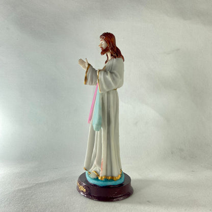 IMAGEM DE RESINA NACIONAL JESUS MISERICORDIOSO MOD2 20CM (1 UNIDADE)