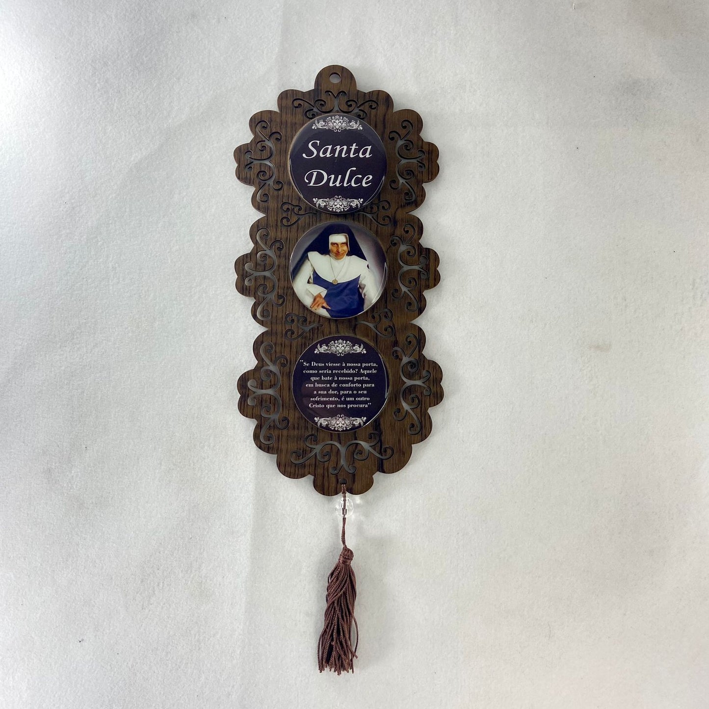 ADORNO ÚNICO TRIPLO SANTA DULCE DOS POBRES (1 UNIDADE)