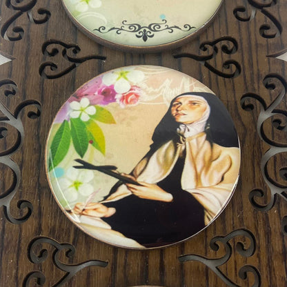 ADORNO ÚNICO TRIPLO SANTA TERESA D'AVILA (1 UNIDADE)