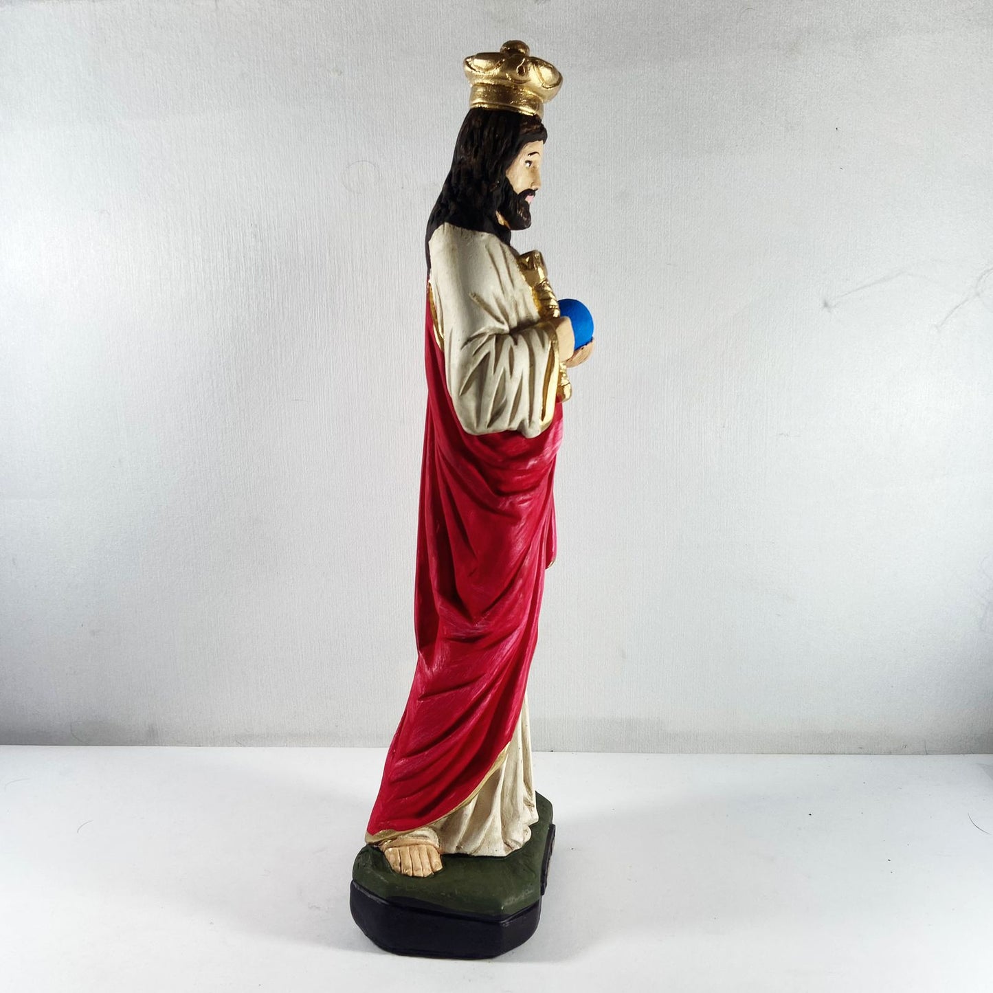 IMAGEM DE GESSO CRISTO REI 33CM (1 UNIDADE)