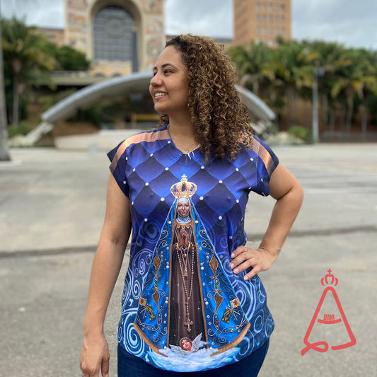 CAMISETA RELIGIOSA NOSSA SENHORA APARECIDA TAMANHO:GG (1 UNIDADE)
